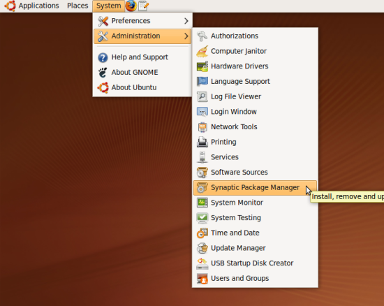 Synaptic Package Manager