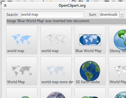 Openclipart extension for Libreoffice in Ubuntu