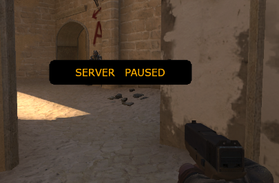 Paused Counter-Strike bot game