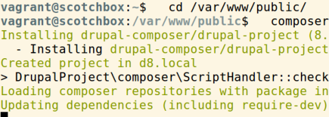 ScotchBox Composer Drupal 8