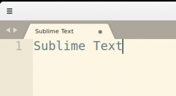Sublime text no menu