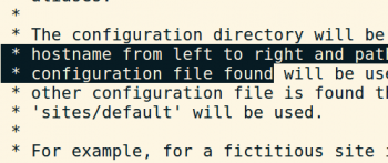 text selected Debian 9