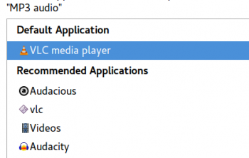 VLC as default MP3 player