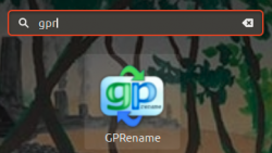 GPRename shortcut